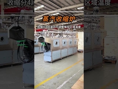 New high-efficiency steam shrink oven for sleeve labeling machines