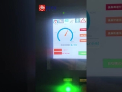 Hot melt adhesive labeling machine with multi-roll feeding system at the customer site in the United