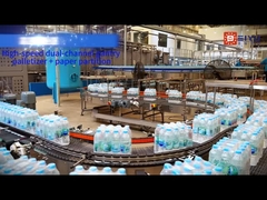 থাই গ্রাহকদের জন্য উচ্চ গতির সম্পূর্ণ স্বয়ংক্রিয় ডাবল চ্যানেল গ্যান্ট্রি প্যালেটিজার + কাগজ বিভাজক