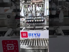 03-21 আমেরিকান আইসক্রিম গ্রাহকরা সাইটে চলমান কেস প্যাকেজিং মেশিনের ভিডিওটি দেখেন