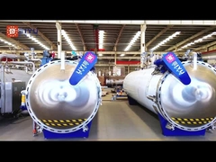 03-21 أوتوكلاف مخصص لخط إنتاج غذاء الحيوانات الأليفة للعميل الأوروبي