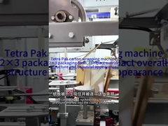 04-10 টেট্রা প্যাক কার্টন প্যাকিং মেশিন, 2x3 প্যাকেজিং ফর্ম্যাট, কম্প্যাক্ট সামগ্রিক কাঠামো