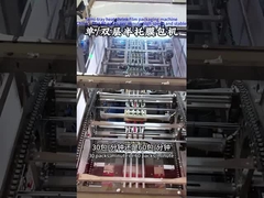 04-10 80 প্যাকেজ প্রতি মিনিটে একক এবং ডাবল-স্তর স্ট্যাকিং অর্ধ-ট্রে ফিল্ম প্যাকেজিং মেশিন