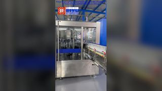 Mesin pelabelan perekat leleh panas dengan kapasitas 43.000 botol per jam