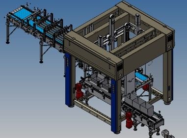 16KW Egg Tray H Bot High Speed Case Packer Machine For Bottled Canned Products