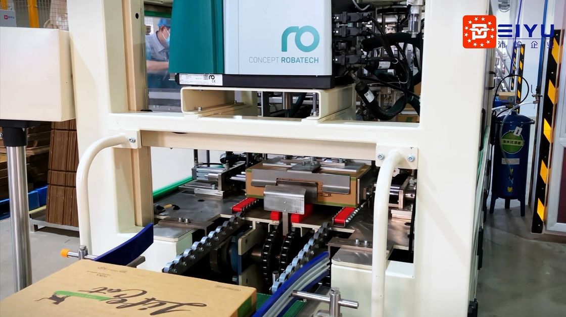 Automatic Carton Wrap Around Packer For Horizontal Corrugated Box 12kw