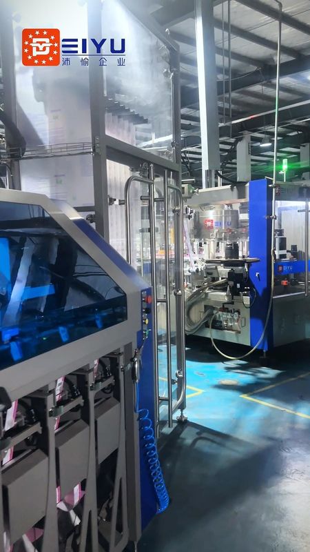 24000BPH Hot Melt Glue Labeler Machine Adhesive Labeling Machine With Multi Roll Feeding System