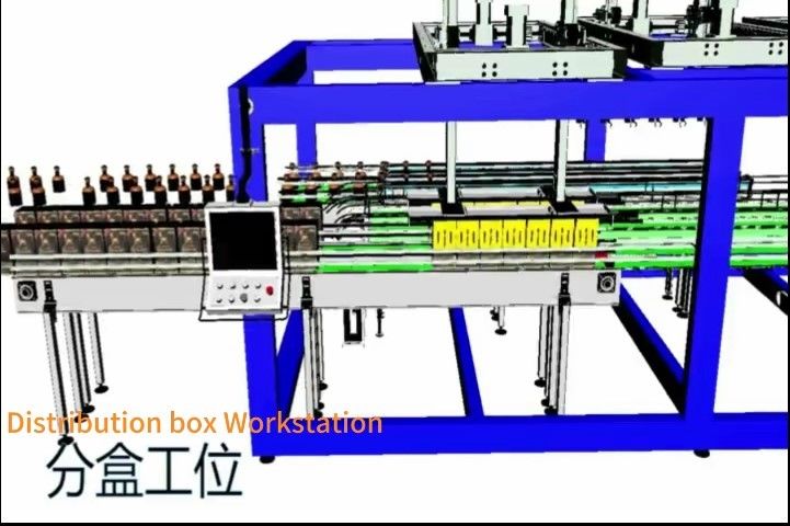 Liquor Gift Box Case Packing Machine Compact Case Packer For Water Production Line