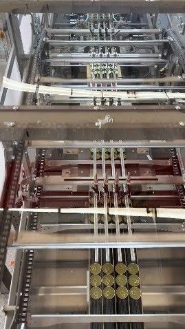 Customized 80 Packs Per Minute Single And Double Layer Stacking Half Tray And Film Shrink Wrapper Packing Machine For MARS