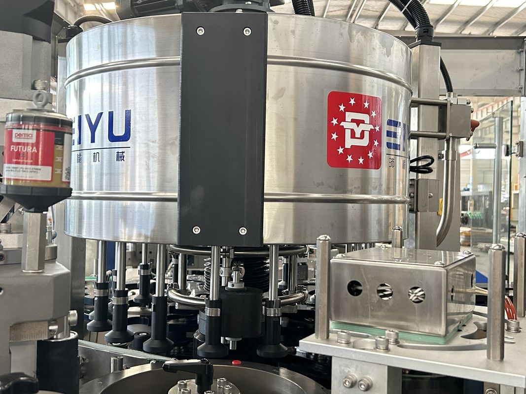OEM High Speed Hot Melt Adhesive Labeling Machine For Canned Seasoning Production Line Exported To Venezuela