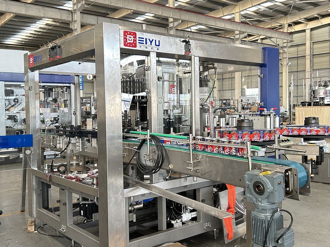 OEM High Speed Hot Melt Adhesive Labeling Machine For Canned Seasoning Production Line Exported To Venezuela