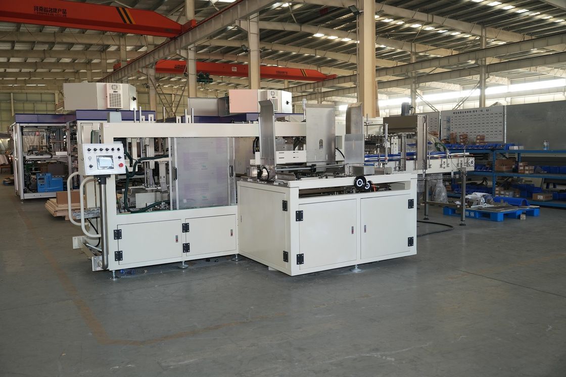 Customized Low Speed Drop Type Wrap Around Packer For Saudi Arabia Bottled Water Production Line