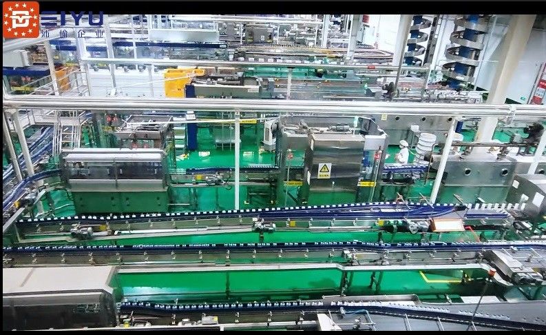 Carbonated Beverage Production Line 48000BPH Blowing Filling And Capping Production Line + Secondary Packaging Production Line