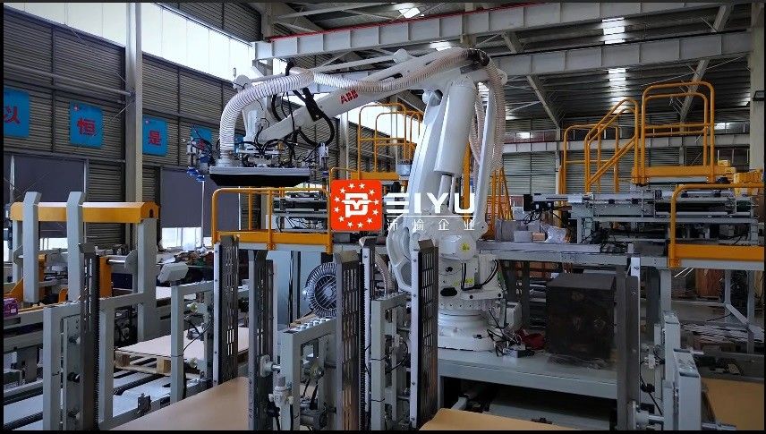 High Speed Fully Automatic Multifunctional Robotic Palletizer For Mars Pet Food Line In Mexico