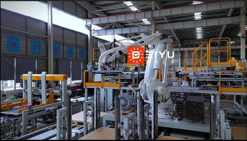 High Speed Fully Automatic Multifunctional Robotic Palletizer For Mars Pet Food Line In Mexico