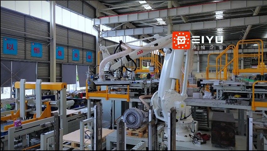 High Speed Fully Automatic Multifunctional Robotic Palletizer For Mars Pet Food Line In Mexico