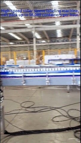 High Speed Roller Automatic Sleeving Machine Pack Up To 58000 Containers Per Hour Peiyu 6th Generation Sleeve Labeling Machine Sleeve Labeling Solution For Aseptic Lines