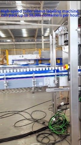 High Speed Roller Automatic Sleeving Machine Pack Up To 58000 Containers Per Hour Peiyu 6th Generation Sleeve Labeling Machine Sleeve Labeling Solution For Aseptic Lines