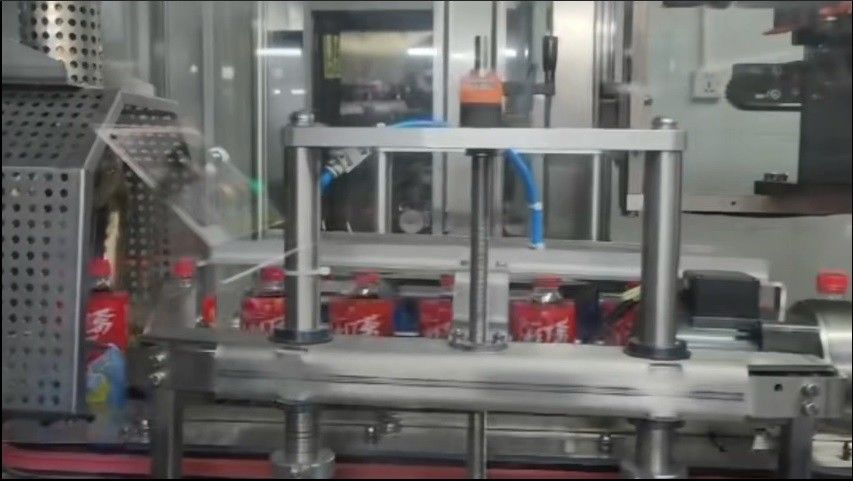 36000BPH High-speed Bottle Sleeve Machine For 500ml Bottled Iced Black Tea Beverage Production Line At The Customer Site