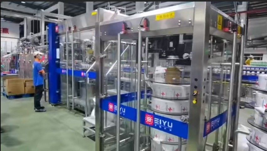 45000BPH 高速収縮袖 茶飲料生産ライン 顧客サイト
