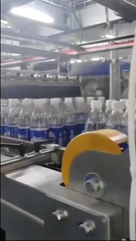 60 Packs Per Minute Shrink Wrapper For 500ml Bottled Salt Soda Production Line Customer Site
