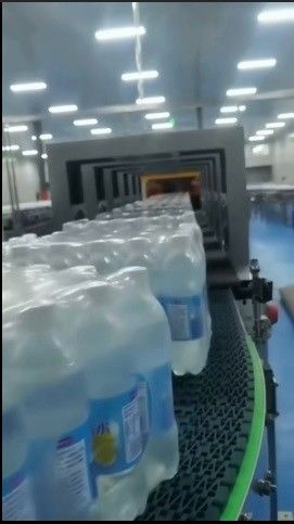60 Packs Per Minute Shrink Wrapper For 500ml Bottled Salt Soda Production Line Customer Site