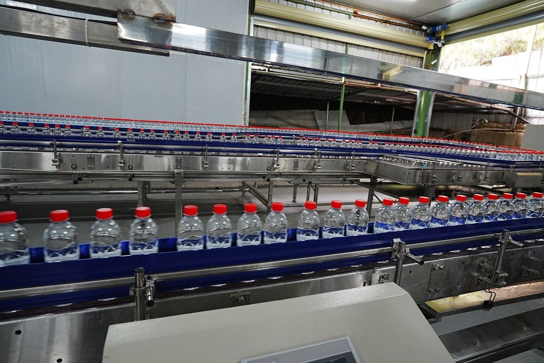 Bottle Conveyor System Conveyor Line For 24000BPH Bottled Water Production Line
