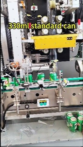 The Fully Automatic Can Sleeve Labeling Machine Was Tested In Workshop And Exported To Indonesia