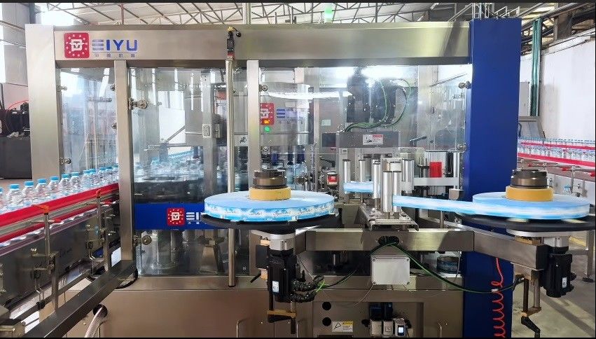 36000BPH OPP Hot Glue Labeling Machine OPP Labeling Machine Exported To Angola Africa In Operation