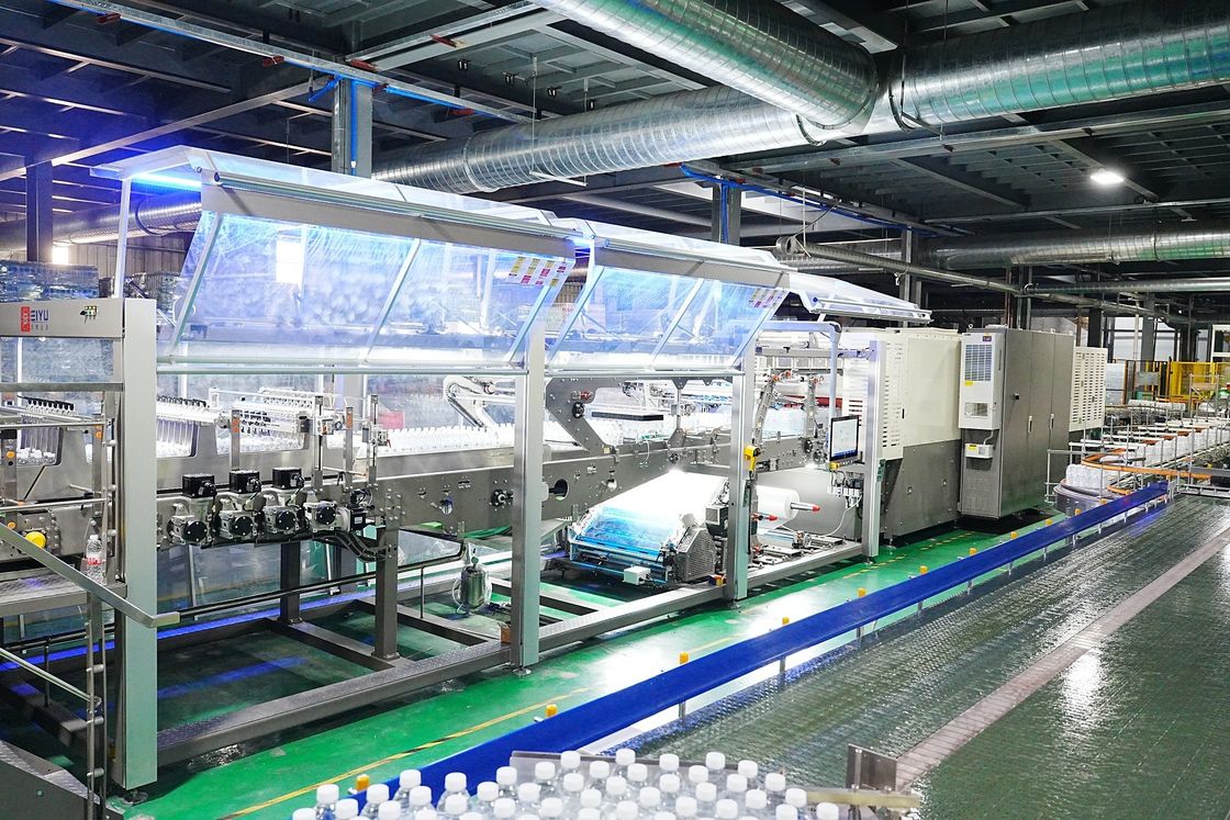 ODM Automated 80 Packs Per Hour Heat Shrink Film Packaging Machine Packer Shrink Wrap Machine For Bottled Water Production Line