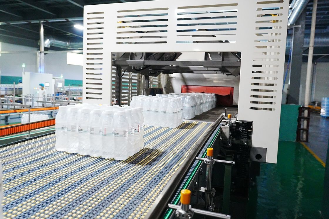ODM Automated 80 Packs Per Hour Heat Shrink Film Packaging Machine Packer Shrink Wrap Machine For Bottled Water Production Line