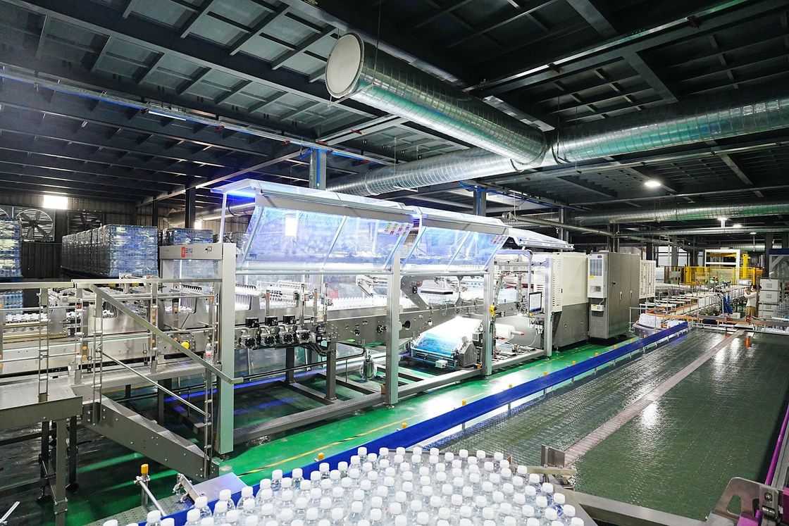 ODM Automated 80 Packs Per Hour Heat Shrink Film Packaging Machine Packer Shrink Wrap Machine For Bottled Water Production Line