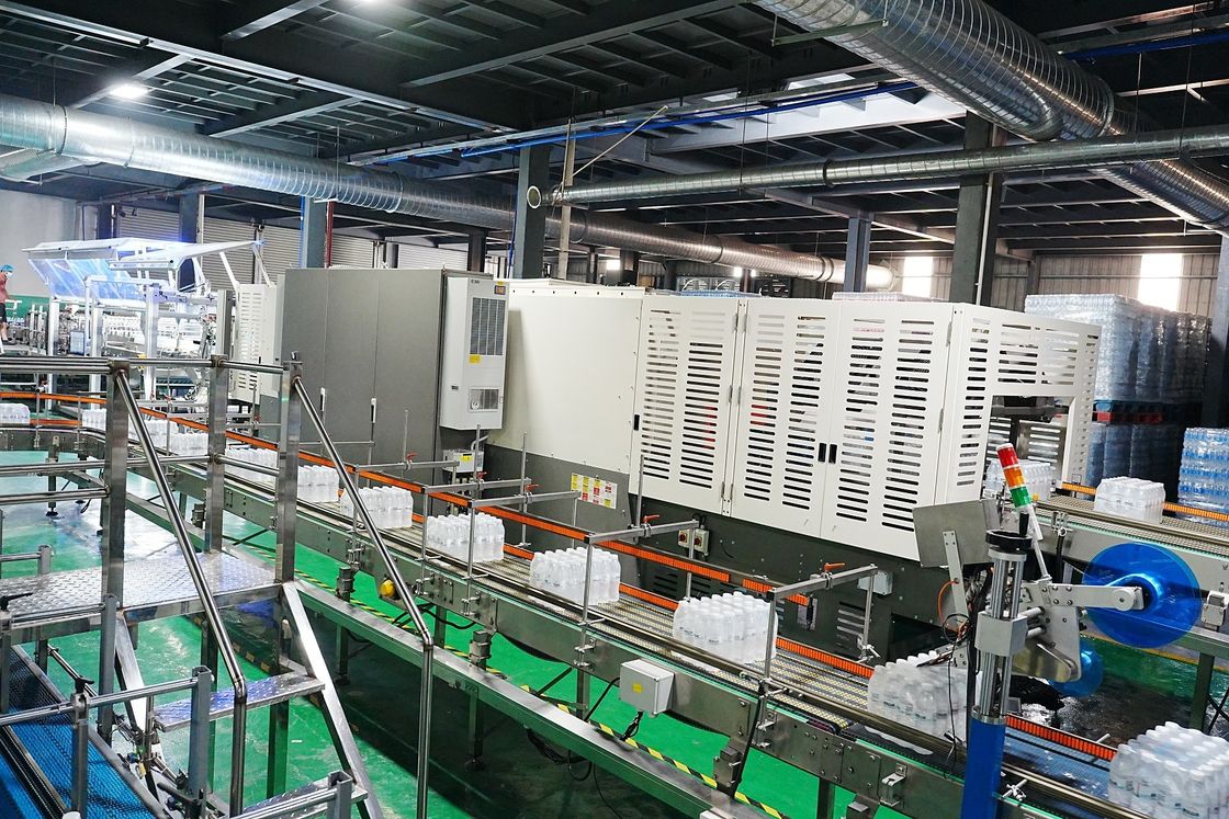 ODM Automated 80 Packs Per Hour Heat Shrink Film Packaging Machine Packer Shrink Wrap Machine For Bottled Water Production Line