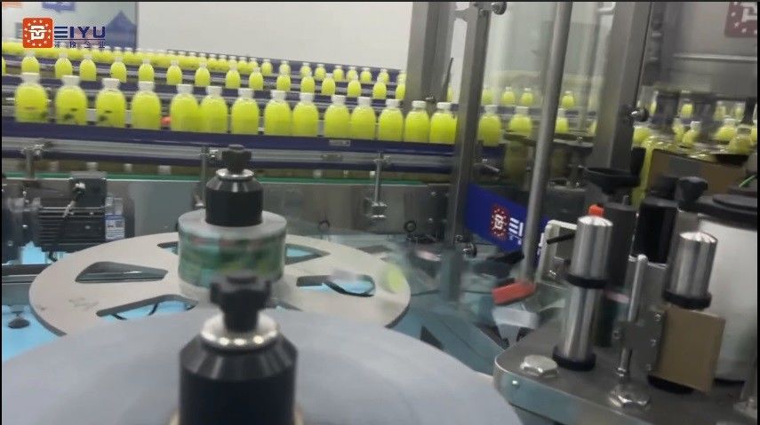 1L PET Bottle Lemon Juice Beverage End Of Packaging Line Lime Juice Drinks Secondary Packaging Line