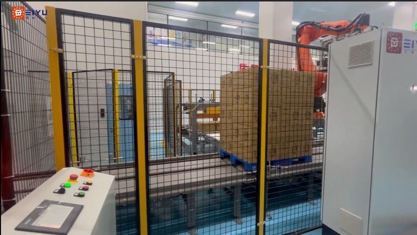 1L PET Bottle Lemon Juice Beverage End Of Packaging Line Lime Juice Drinks Secondary Packaging Line