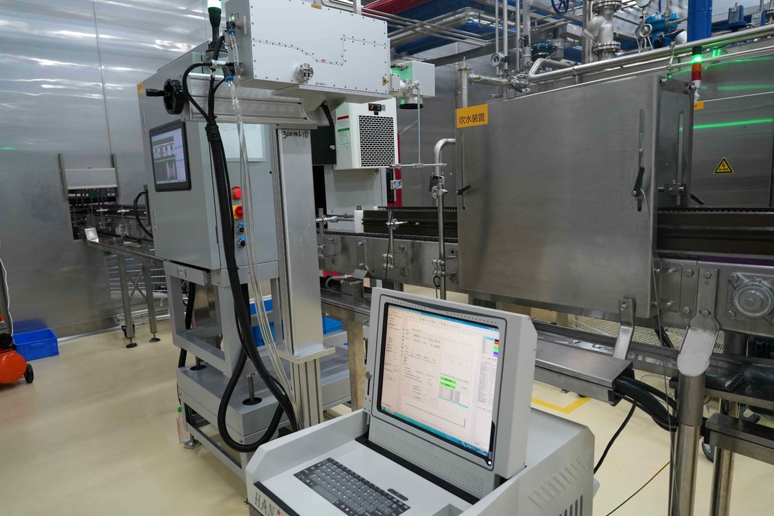 Bottle Cap Liquid Level Inkjet Printer Inspection Machine For 18,000BPH Beverage Aseptic Line