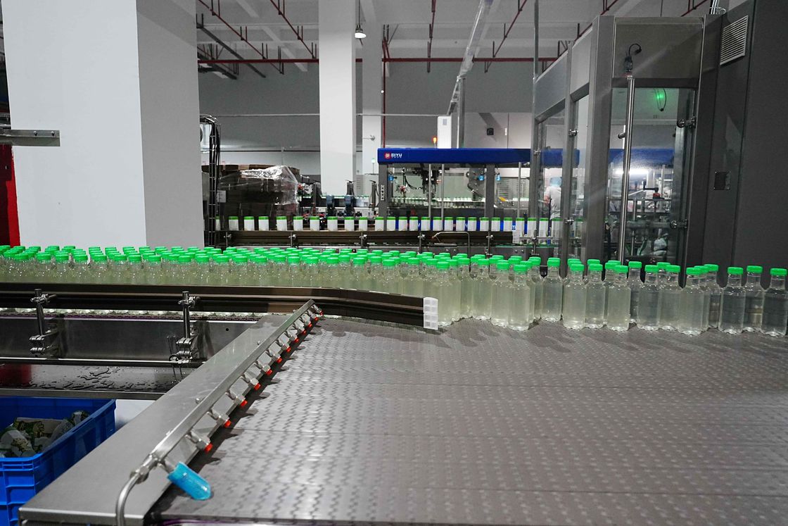 Dynamic Buffer Platform Conveyor Line For Bottled Water Production Efficient Flexible