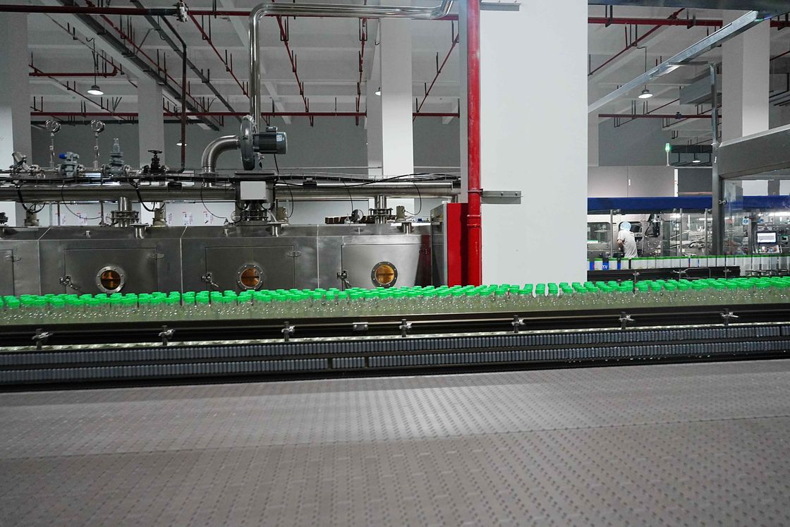 Dynamic Buffer Platform Conveyor Line For Bottled Water Production Efficient Flexible