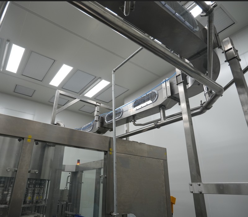 High-Speed Bottle Cap Washing Machine for 60,000 BPH Bottled Water Production Lines
