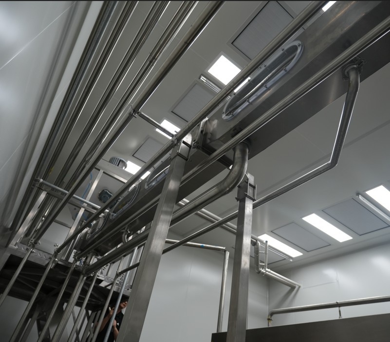 High-speed Rotary Cap Washer For Bottling Line For 60,000 BPH Bottled Water Production Lines