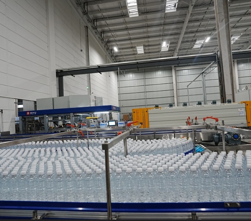 Dynamic Bottle Buffer Platform For 42,000 BPH Bottled Water Production Efficient Flexible