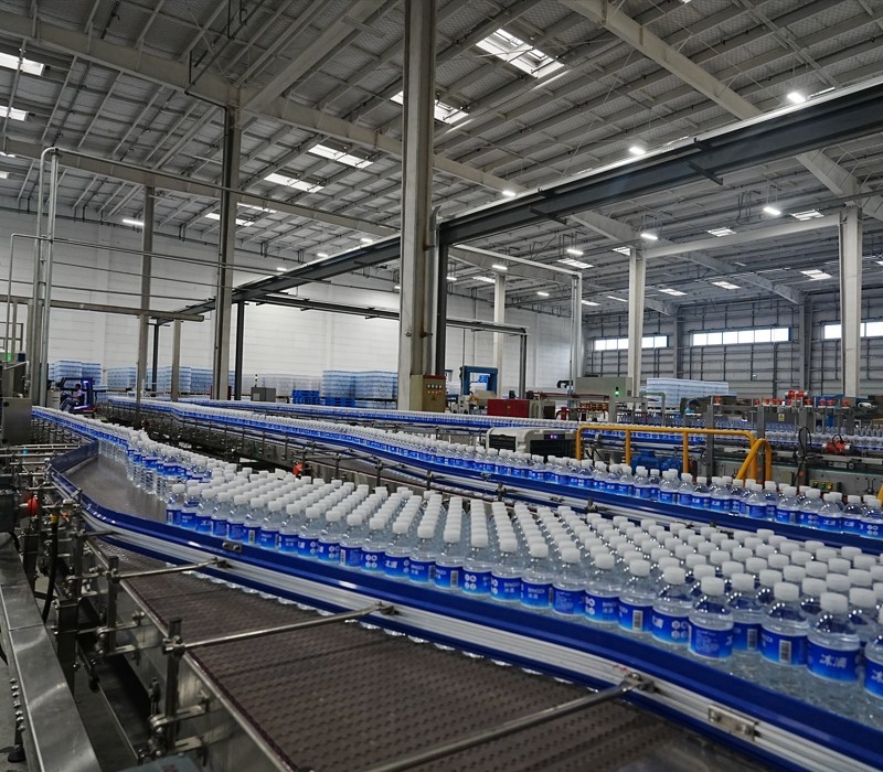 Dynamic Bottle Buffer Platform For 42,000 BPH Bottled Water Production Efficient Flexible