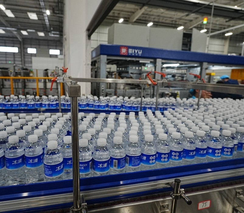 Dynamic Bottle Buffer Platform For 42,000 BPH Bottled Water Production Efficient Flexible