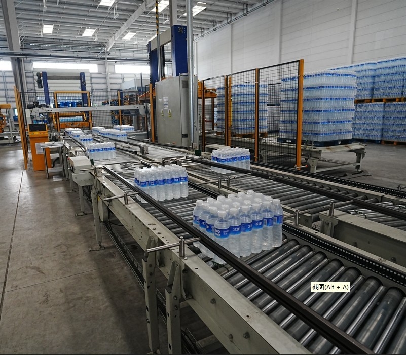 Automated stacking and conveying system for bottled water production High Efficiency Packaging Solution