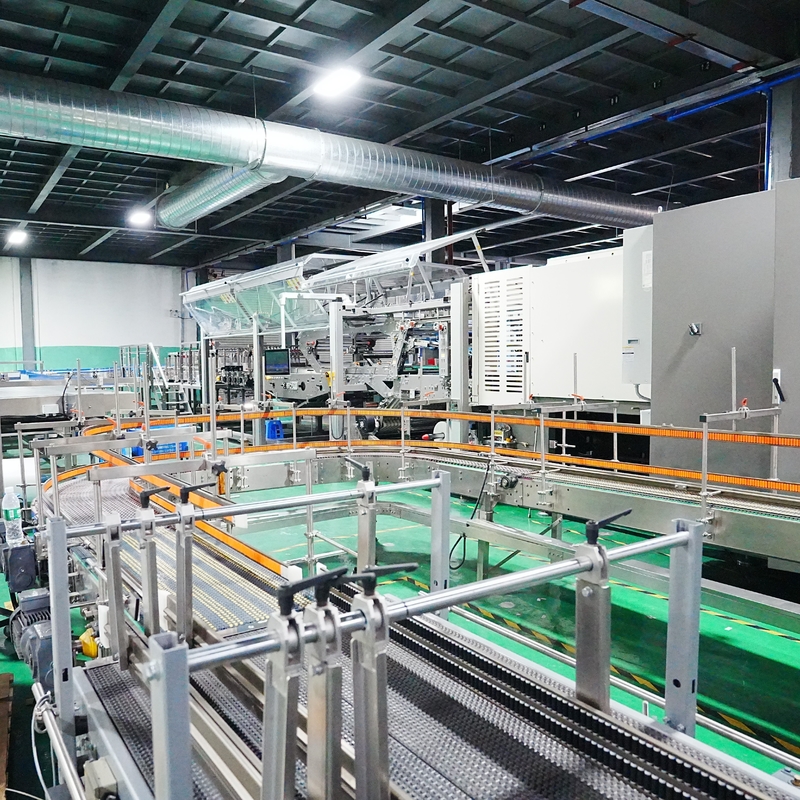 60 Packs Per Minute Shrink Wrapper For 500ml Bottled Salt Soda Production Line Customer Site