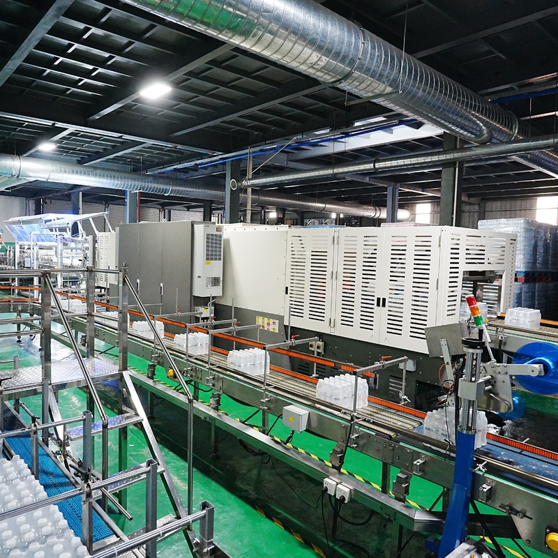 22 Packs Per Minute  Film Packing Machine For Bottled Water Production Line Exported To Saudi Arabia