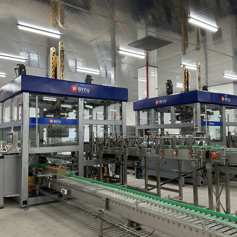 16KW Egg Tray H Bot High Speed Case Packer Machine For Bottled Canned Products