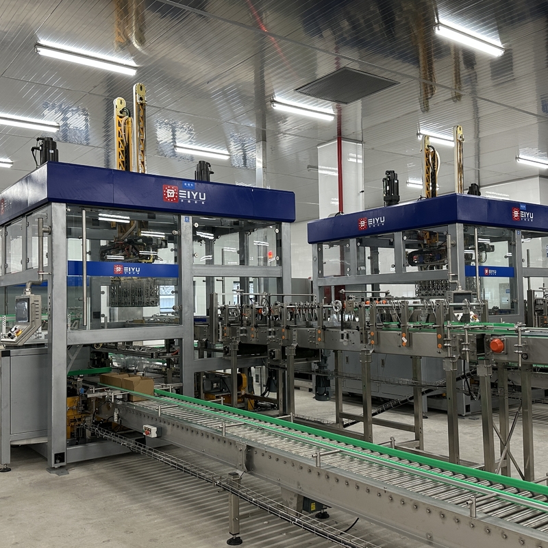 16KW Egg Tray H Bot High Speed Case Packer Machine For Bottled Canned Products