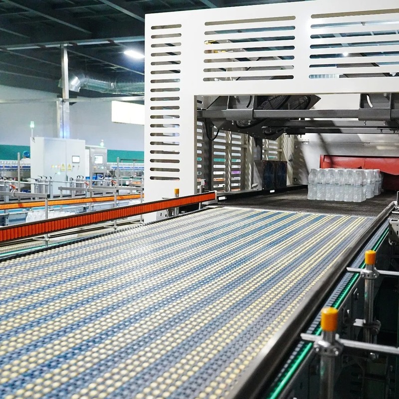 24000bph Full Automatic Mineral Water Packaging Line with Secondary Packaging System and Hot Melt Adhesive Labeling