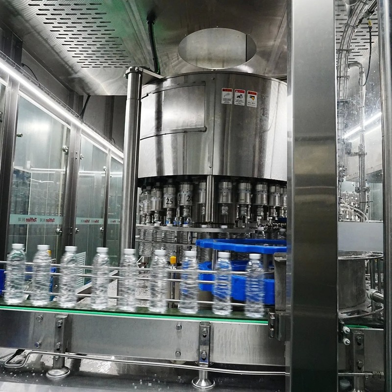 Full Automatic 100-200bpm 40000-60000BPH Bottled Water Production Line with Stainless Steel 304 Construction